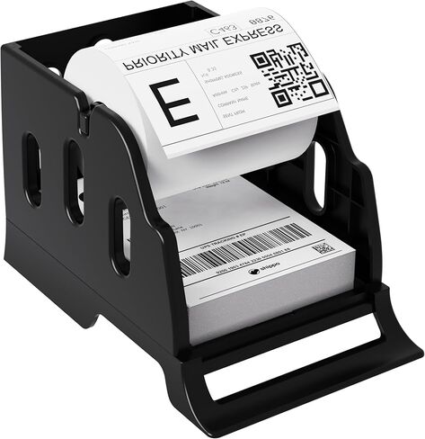 Rongta Label Holder for Rolls and Fan-Fold Labels, Thermal Sticker Roll Holder for Desktop Thermal Printer, Black in Kuwait