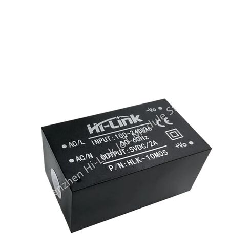 AC DC 220V to 5V 10W 10pcs/Lot Power Supply Module HLK-10M05 Adjustable High Efficiency Step-Down Converter in Kuwait