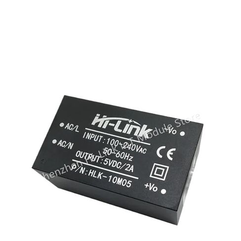 AC DC 220V to 5V 10W 10pcs/Lot Power Supply Module HLK-10M05 Adjustable High Efficiency Step-Down Converter in Kuwait