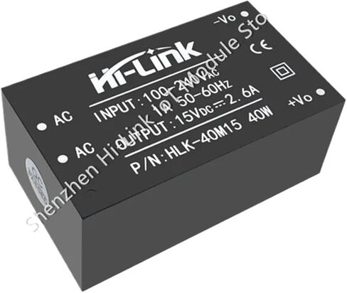 AC-DC 220V إلى 15V 2.6A 40W عزل قابل للتعديل محول التيار الكهربائي HLK-40M15 in Kuwait