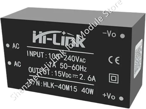 AC-DC 220V إلى 15V 2.6A 40W عزل قابل للتعديل محول التيار الكهربائي HLK-40M15 in Kuwait