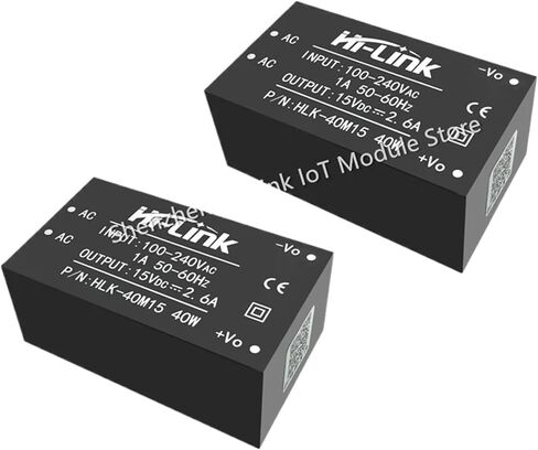 AC-DC 220V إلى 15V 2.6A 40W عزل قابل للتعديل محول التيار الكهربائي HLK-40M15 in Kuwait
