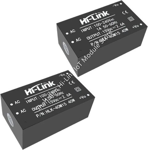 AC-DC 220V إلى 15V 2.6A 40W عزل قابل للتعديل محول التيار الكهربائي HLK-40M15 in Kuwait