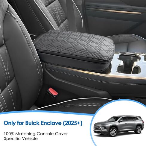 2025 2026 Enclave Center Console Cover for Buick Enclave (Preferred/Sport Touring/Avenir), Cushion &Comfy Leather Armrest Cover 2026 2025 Enclave Accessories (Padded) in Kuwait