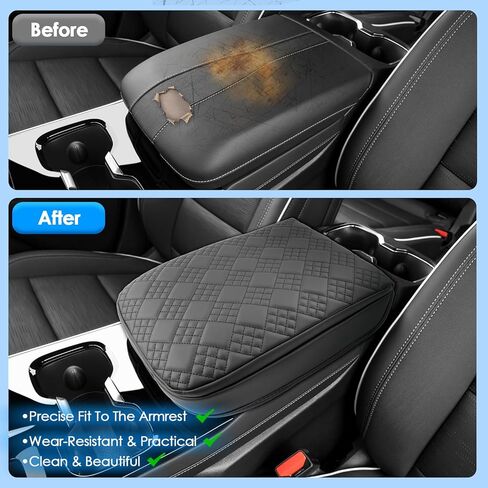 2025 2026 Enclave Center Console Cover for Buick Enclave (Preferred/Sport Touring/Avenir), Cushion &Comfy Leather Armrest Cover 2026 2025 Enclave Accessories (Padded) in Kuwait