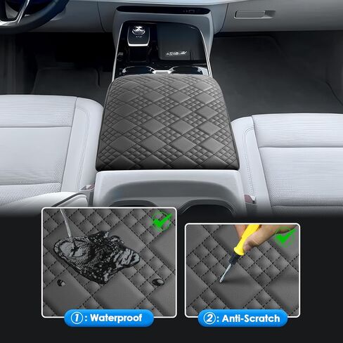 2025 2026 Enclave Center Console Cover for Buick Enclave (Preferred/Sport Touring/Avenir), Cushion &Comfy Leather Armrest Cover 2026 2025 Enclave Accessories (Padded) in Kuwait