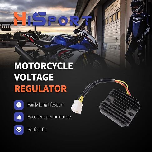 HiSport Voltage Regulator Rectifier 32800-33E21- Compatible with Suzuki Hayabusa GSX1300RZ 1999-2007 GSXR600 GSX-R600 1997-2005 GSX-R750 GSXR750 1996-2005 GSXR1000 2001-2004 GSX-R1000 in Kuwait