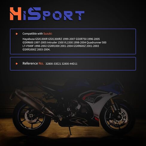HiSport Voltage Regulator Rectifier 32800-33E21- Compatible with Suzuki Hayabusa GSX1300RZ 1999-2007 GSXR600 GSX-R600 1997-2005 GSX-R750 GSXR750 1996-2005 GSXR1000 2001-2004 GSX-R1000 in Kuwait
