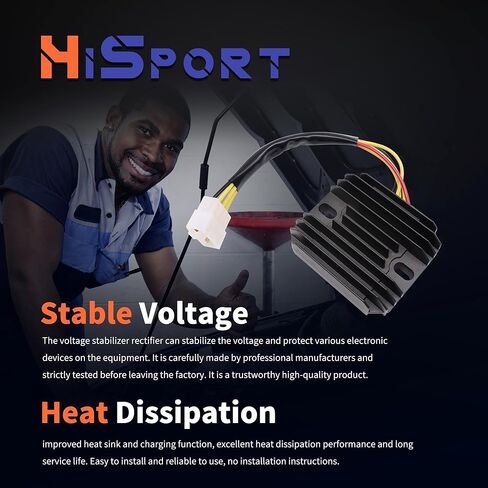 HiSport Voltage Regulator Rectifier 32800-33E21- Compatible with Suzuki Hayabusa GSX1300RZ 1999-2007 GSXR600 GSX-R600 1997-2005 GSX-R750 GSXR750 1996-2005 GSXR1000 2001-2004 GSX-R1000 in Kuwait