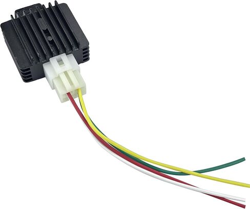 منظم الجهد الكهربي ذو 4 دبابيس لمحرك GY6 - متوافق مع الدراجات البخارية الصينية 50cc، 125cc، 150cc، والدراجات البخارية، والدراجات الرباعية in Kuwait