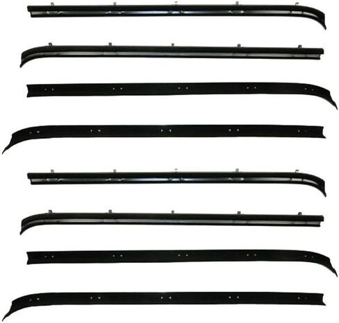 2 of - Front Window Sweep Felt Weatherstrip Seal Kit Set for Blazer 73-74,for K5 Blazer 75-80,for C1500 79-80/Suburban 79-80,for C15/C1500 Pickup 73-74/Suburban 73-74 Truck in Kuwait