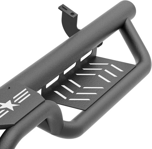 خطوات جانبية لألواح الجري متوافقة مع 2007 2008 2009 2010 2011 2012 2013 2014 Toyota FJ Cruiser، قضبان خطوة Nerf Bar، تصميم من الصلب عالي التحمل بدرجين (فولاذ أسود، شعار نجمة) in Kuwait
