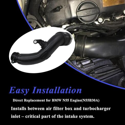 أنبوب خرطوم توربو مدخل هواء من AUCERAMIC مناسب لسيارات BMW F20 F21 F23 F22 F87 F30 F80 F34 F31 F33 F83 F32 F82 F36 خرطوم مدخل الشاحن التربيني مناسب لـ M135i M235i 335i 435i استبدال # 13717602651 in Kuwait