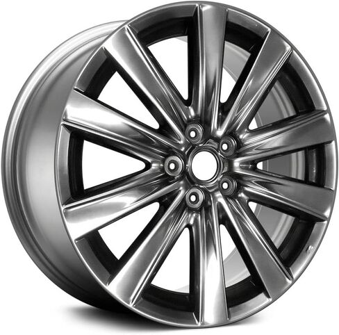 19x7.5 Hyper Alloy Wheel Rim | Replica Wheel | 19 Inch Diameter, 7.5 Inch Width, 5x114.3 Bolt Pattern, 45 Offset, 5 Holes | compatible with 2018–2021 Mazda 6 in Kuwait
