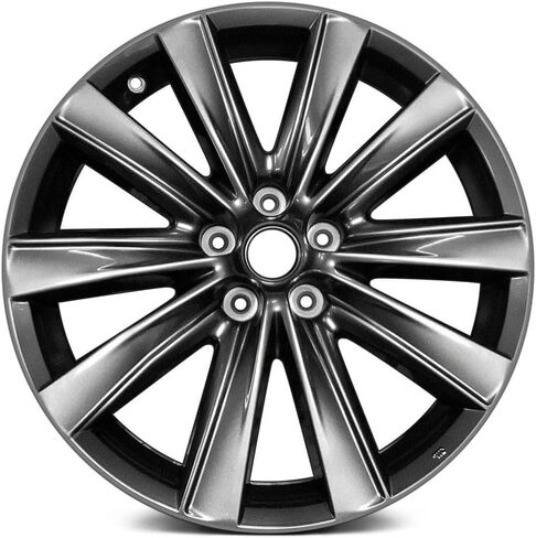 19x7.5 Hyper Alloy Wheel Rim | Replica Wheel | 19 Inch Diameter, 7.5 Inch Width, 5x114.3 Bolt Pattern, 45 Offset, 5 Holes | compatible with 2018–2021 Mazda 6 in Kuwait