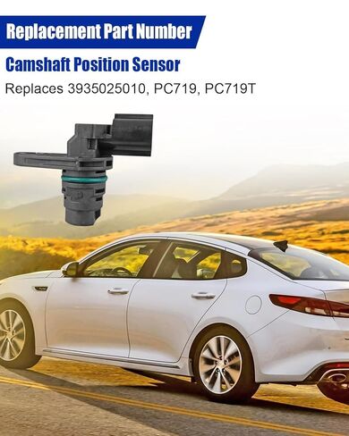 محرك السحب والعادم VVT الملف اللولبي عمود الحدبات ومستشعر موضع العمود المرفقي يناسب Hyundai Santa Fe Sport Sonata Tucson Kia Forte Optima 2011-2015 يستبدل 243552G500 3935025010 2CRK0146 in Kuwait