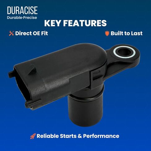 DURACISE Camshaft Position Sensor Compatible with 2011-2023 Chevrolet Traverse, Equinox, Impala, Malibu, Camaro & GMC Terrain, Acadia & Buick Enclave, LaCrosse & Cadillac CTS, SRX, XTS | OEM #12615371 in Kuwait