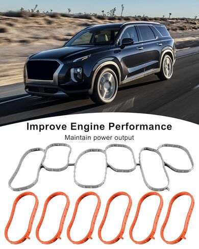 29215-3CFA1 Intake Inlet Manifold Gasket Seal Upper and Lower Fit for Hyundai Kia 3.3L 3.8L V6 2014-2025 Replace 28215-3CFA0 in Kuwait