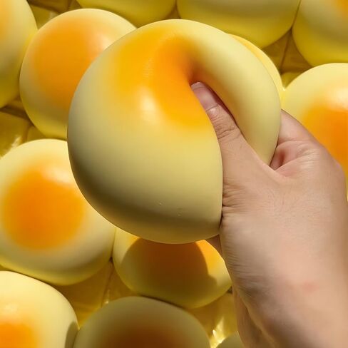 Cream Bun Bread Squishy - 4" Slow Rising Squishy Toys, Super Soft Food Squishies, Sensory Stress Relief Squeeze Toys for Adults, Cute Desk Fidget Toy in Kuwait