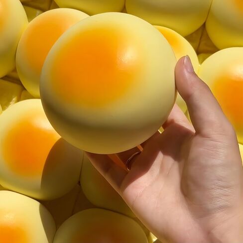Cream Bun Bread Squishy - 4" Slow Rising Squishy Toys, Super Soft Food Squishies, Sensory Stress Relief Squeeze Toys for Adults, Cute Desk Fidget Toy in Kuwait