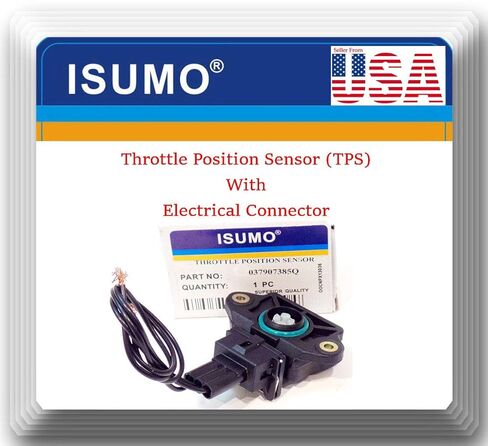 OE Spec 037907385Q Throttle Position Sensor with Electrical Connector Compatible with VW Cabrio 1995-1996 Corrado 1992-1995 Golf 1995 Jetta 1994-1995 Passat 1994-1995 in Kuwait