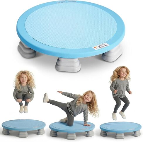 Special Supplies Kids Trampoline Rebounder Bouncing Board – Sensory Balance and Bounce Toy for Indoor and Outdoor Kids Toys - Outdoor Play Equipment in Kuwait