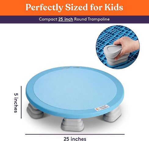 Special Supplies Kids Trampoline Rebounder Bouncing Board – Sensory Balance and Bounce Toy for Indoor and Outdoor Kids Toys - Outdoor Play Equipment in Kuwait