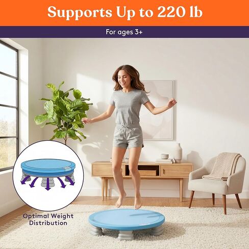 Special Supplies Kids Trampoline Rebounder Bouncing Board – Sensory Balance and Bounce Toy for Indoor and Outdoor Kids Toys - Outdoor Play Equipment in Kuwait