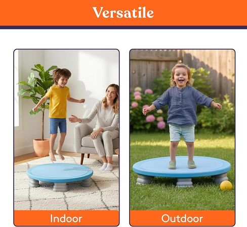 Special Supplies Kids Trampoline Rebounder Bouncing Board – Sensory Balance and Bounce Toy for Indoor and Outdoor Kids Toys - Outdoor Play Equipment in Kuwait