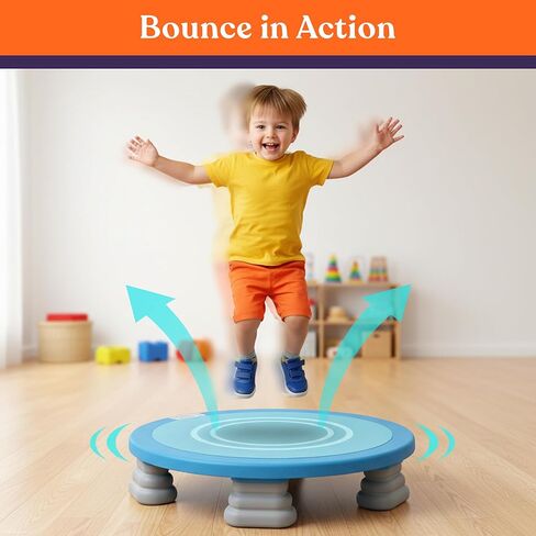 Special Supplies Kids Trampoline Rebounder Bouncing Board – Sensory Balance and Bounce Toy for Indoor and Outdoor Kids Toys - Outdoor Play Equipment in Kuwait