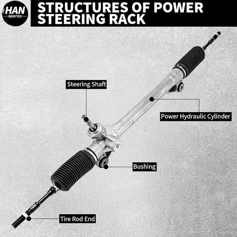 HanbenTex Hydraulic Power Steering Rack and Pinion Complete Assembly Replacement for Toyota Sienna 2011-2012 3.5L,Sienna 2013-2020,FWD Only(OE:26-2617) in Kuwait