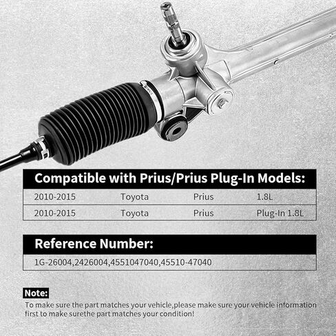 HanbenTex Hydraulic Power Steering Rack and Pinion Complete Assembly Replacement for Toyota Sienna 2011-2012 3.5L,Sienna 2013-2020,FWD Only(OE:26-2617) in Kuwait