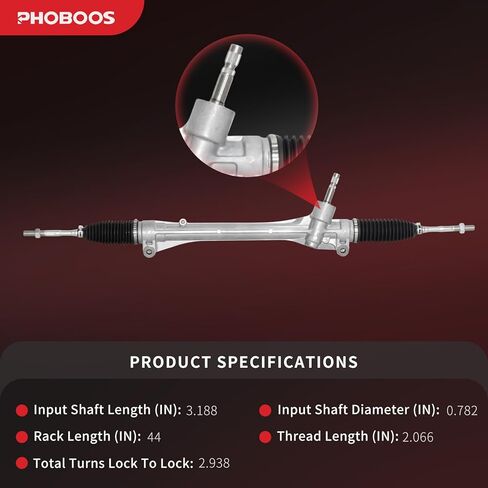 مجموعة رف وترس التوجيه الكهربائي من PHOBOOS متوافقة مع Lexus RX350/RX450h 2010-2023، RX450hL 2021-2022 3.5L & Toyota Venza 2009-2015 2.7L/3.5L، وحدة جديدة، المرجع. 24-2702 in Kuwait