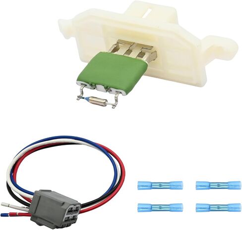 مقاوم محرك منفاخ HVAC مع حزام سلكي متوافق مع Ford Escape 2013-2019 Fiesta 2013-2019 Focus 2013-2018 Transit 150 250 350 Connect 2015-2024 Relpace AV1Z18591A 984-583 RU827 in Kuwait