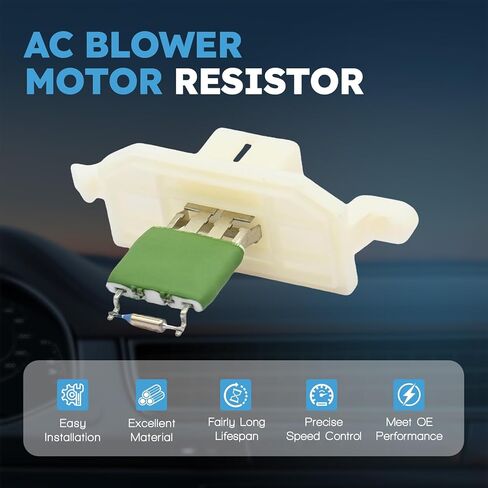 مقاوم محرك منفاخ HVAC مع حزام سلكي متوافق مع Ford Escape 2013-2019 Fiesta 2013-2019 Focus 2013-2018 Transit 150 250 350 Connect 2015-2024 Relpace AV1Z18591A 984-583 RU827 in Kuwait