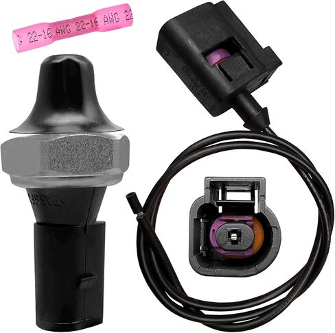 مفتاح ضغط زيت المحرك يستبدل OE 06A919081A 06A919081D PS-297 PS297T مع 1x موصل أسلاك وطرف 1x متوافق مع Audi/Bentley/Seat/Volkswagen in Kuwait