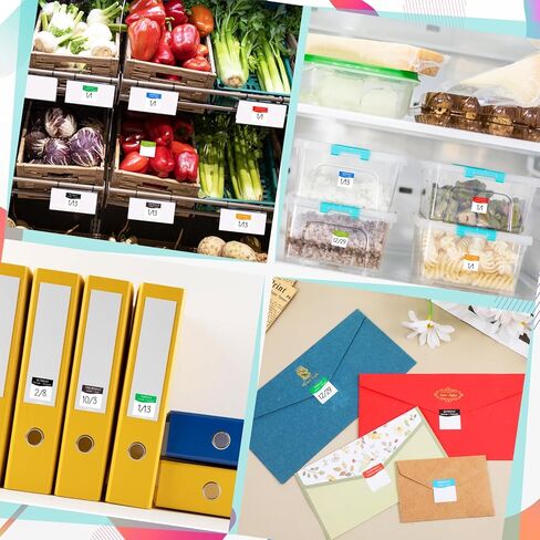7000 Pcs Day of The Week Labels Day Square Food Labels Days of The Week Stickers Removable Days Square Food Label Easy to PeelDay of The Weeks Label for Planner, Restaurant Kitchen Containers in Kuwait