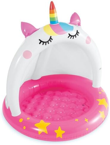 INTEX 58438EP Caticorn Inflatable Kiddie Baby Pool, 40in x 40in, for Ages 1-3 in Kuwait