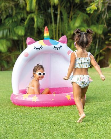 INTEX 58438EP Caticorn Inflatable Kiddie Baby Pool, 40in x 40in, for Ages 1-3 in Kuwait