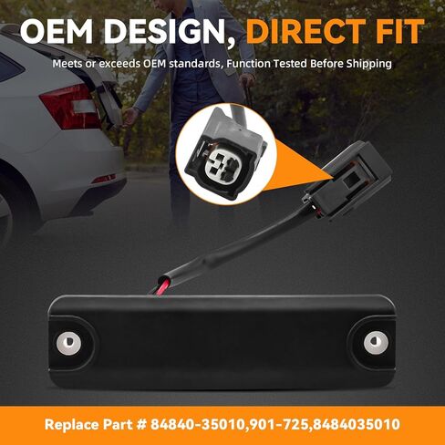 DEAL AUTO ELECTRIC PARTS Rear Liftgate Release Switch Button, Compatible with 2003-2017 Toyota 4Runner Sport Utility, Hatch Open Button, Replaces# 84840-35010,Black in Kuwait