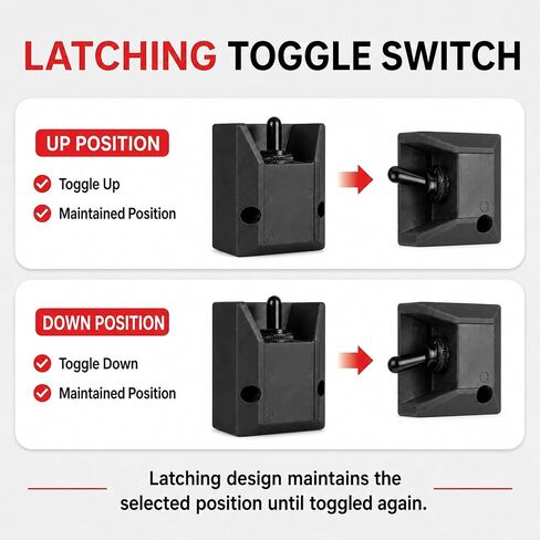 264346 Liftgate Control Switch for Maxon Tuck-A-Way 72-150 TE-20 GPT-3 GPT-4, Heavy Duty 3-Wire Toggle Switch Assembly, IP67 Waterproof Replacement for 267959-01, Truck Tail Lift Part in Kuwait