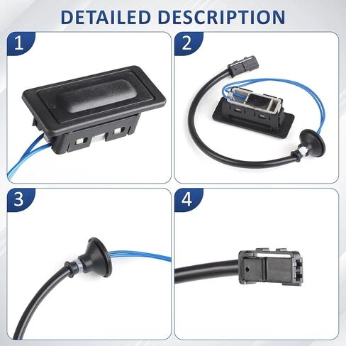 Tailgate Opening Switch for Chevrolet for Sonic Sedan Aveo Captiva 2012-2019 Opening Switch Tailgate Release Button Trunk 96940890 in Kuwait