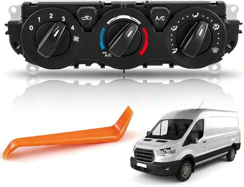 HVAC A/C Heater Climate Control Module Panel Fit for Ford Transit 150 250 350 (2015-2019), Air Conditioner Control Switch Replace OE # BK2T-19980-DG in Kuwait