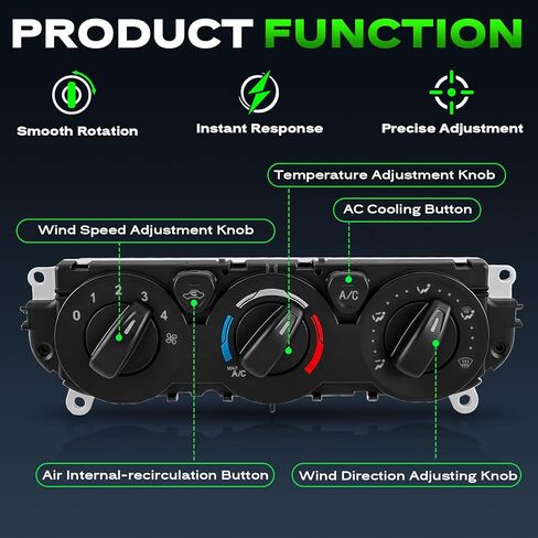 HVAC A/C Heater Climate Control Module Panel Fit for Ford Transit 150 250 350 (2015-2019), Air Conditioner Control Switch Replace OE # BK2T-19980-DG in Kuwait