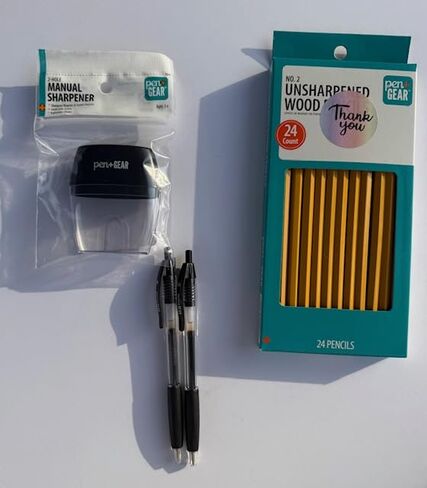 Back to School Supplies Kit for Students – School Supply Bundle with Notebooks, Pencils, Pens, Folder & Sharpener – 10 Piece Set for kids Elementary & Middle School in Kuwait