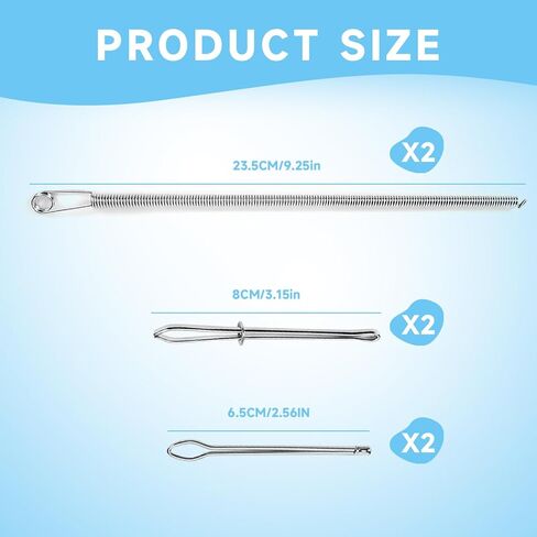 Ciqkuic 6pcs Drawstring Threader Tool Set, Spring Drawstring Threader, Rope Threader Clip for Drawstring Replacement, Bodkin Sewing Tools for Hoodies Sweatpants Swim Trunks Pants in Kuwait