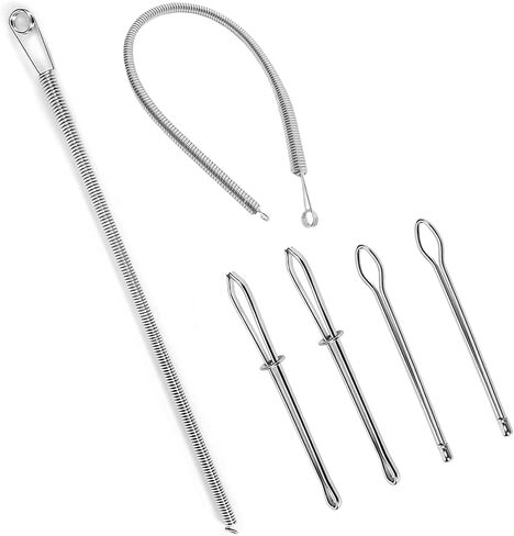 Ciqkuic 6pcs Drawstring Threader Tool Set, Spring Drawstring Threader, Rope Threader Clip for Drawstring Replacement, Bodkin Sewing Tools for Hoodies Sweatpants Swim Trunks Pants in Kuwait