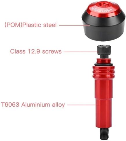 For ZONTES 350M 350E 350D 310M Motorcycle Accessories Frame Slider Anti-collision Cap Exhaust Slider Accessories motorcycle crash pad(Color:Black) in Saudi Arabia