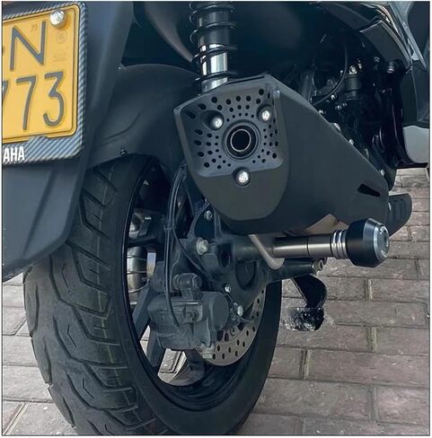 For ZONTES 350M 350E 350D 310M Motorcycle Accessories Frame Slider Anti-collision Cap Exhaust Slider Accessories motorcycle crash pad(Color:Black) in Saudi Arabia