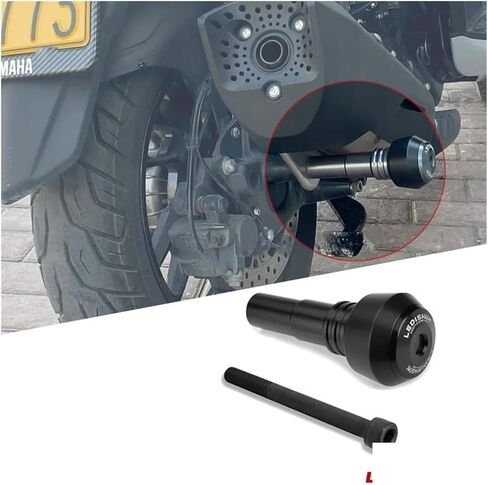 For ZONTES 350M 350E 350D 310M Motorcycle Accessories Frame Slider Anti-collision Cap Exhaust Slider Accessories motorcycle crash pad(Color:Black) in Saudi Arabia